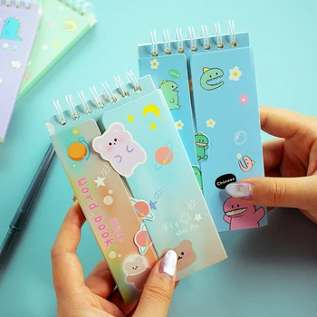 

Portable Double Open English Vocabulary Language Word Book Notebook Memo Notepad School Office Stationery Pocket 80 Sheets