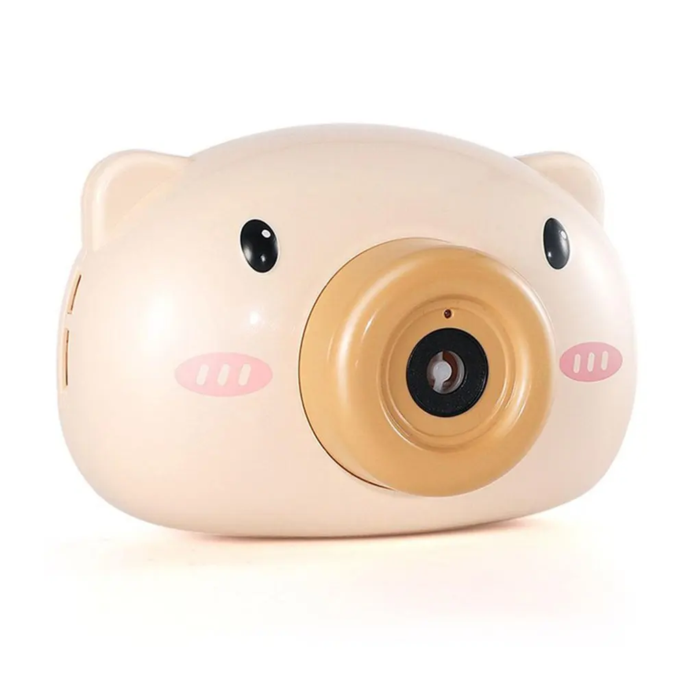 

Cute Cartoon Pig Camera Kids Baby Bubble Machine Outdoor Automatic Bubble Maker Gift For Girlfriend Bath Toy For Children