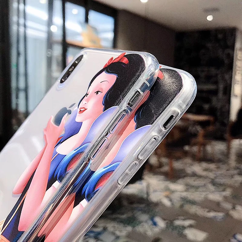 Grimm's Fairy Tales Белоснежка прозрачный мягкий кремний чехол для iphone 6 7 8plus 8 X XR XS Max 11 Pro phone capa