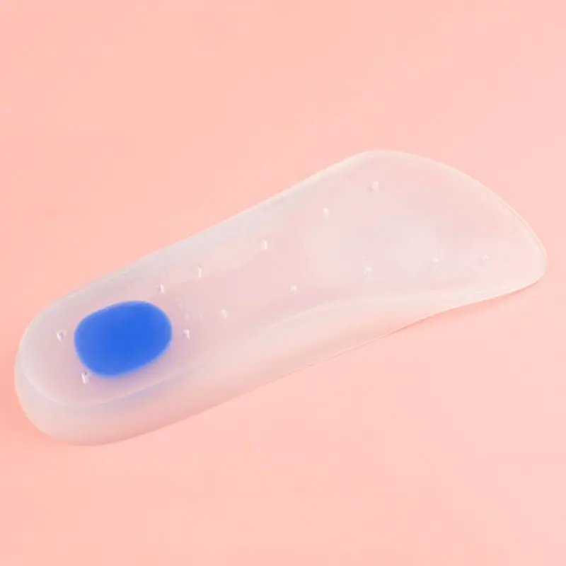 1 Pair Shoe Pad Heel Pads Cushion Silicone Soft Arch Support 3D Shock Absorb Breathable Insole Comfortable Orthopedic Feet Care