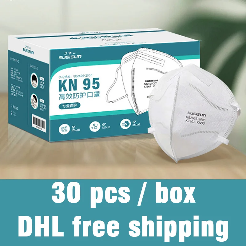 

N95 MASKS DHL anti fog dust PM2.5 KN95 face Dustproof pm 25 n 95 94 bacterial protective 3 m ce droplet disposable pm25 ffp2 n95