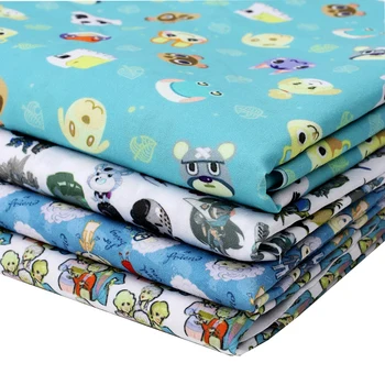 

CHEER BOWS 45*150cm 1pc Polyester Cotton Fabric Elves Doll Printed Cloth Sheets Home Textile Patches DIY Clothes Sewing Material