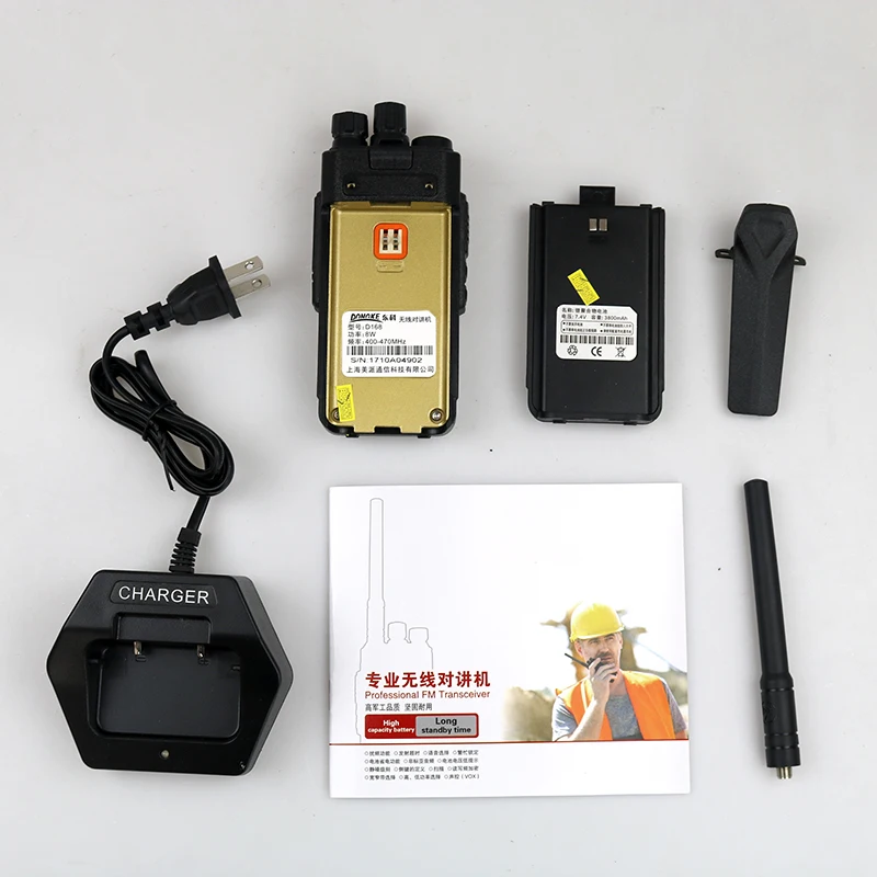 3 шт. DONGKE 168 Civil walkie-talkies UHF PMR446 двухстороннее радио cb портативные рации walkies радио comunicador HF трансивер