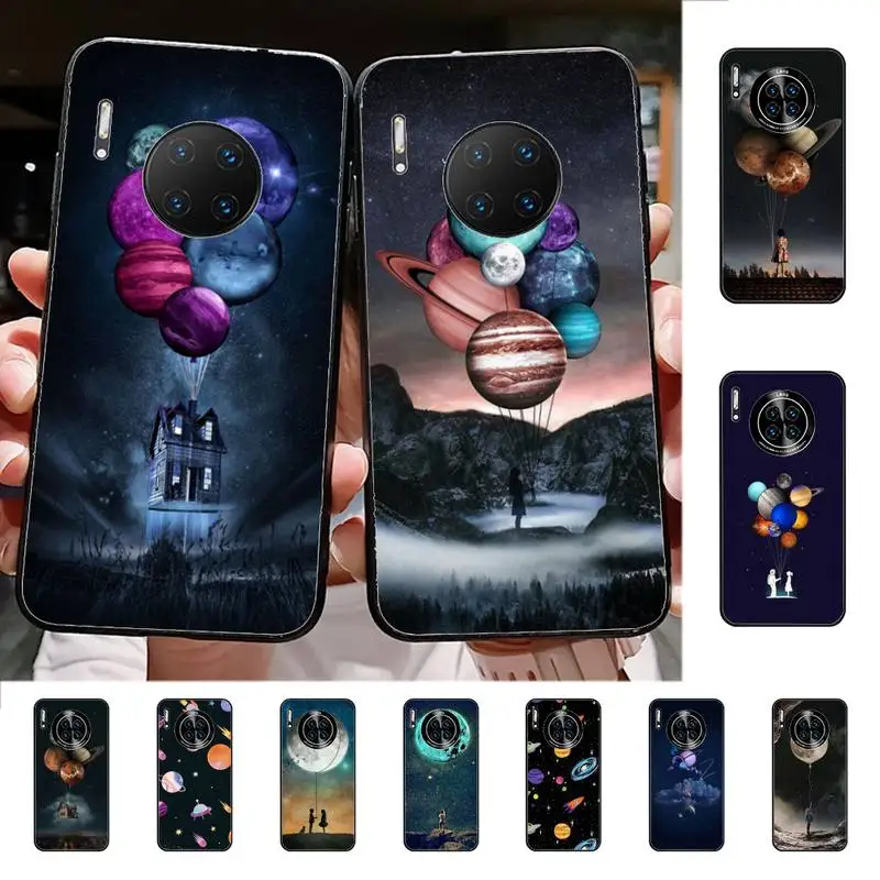 Чехол для телефона RuiCaiCa С небесным космосом планетой луной звездами Huawei Mate 20 10 9 40