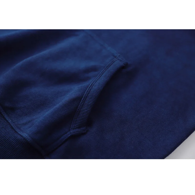 Akkad Kuti Spring Autumn Fashion New Men's Casual Hoodies Plant Indigo Retro Hooded Shirts Large Pocket Long Sleeves Hoodie Men