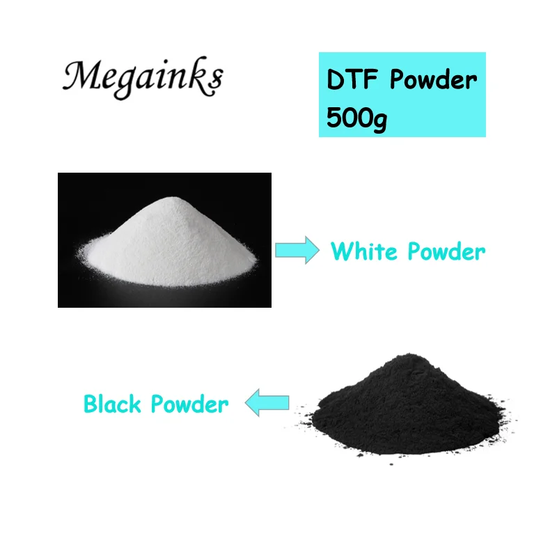 500g DTF Hot Melt Powder White Or Black PET Direct Transfer Film Printing For DTF Ink powder
