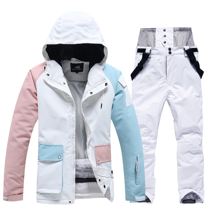 

Winter Warm Thickened Ski Suit Men's Waterproof Outdoor Sports Snowboard Jacket & Pants Snow Coat Mountain Hooded Raincoat