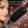 Hair Straightener Electric Hair Brushes Heating Comb 2 In 1 Hair Straightening Hair Curler Curling Iron Stying Tool 1