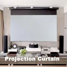 

Projector Screen Foldable Simple Polyester 120 Inch 16:9 Practical Projection Curtain with Strong Light Curtain for Travel