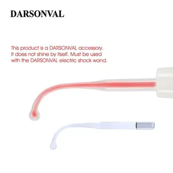 

DARSONVAL 1Pcs High Frequency Bend Glass Tube Hair Massager Electrode Wand Replacement Orange Ray Face Skin Care Device Home Spa