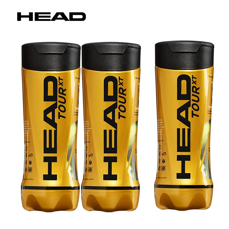 Tubes Professional Original HEAD Tennis Balls Tennis TOUR XT HEAD Training Balls Tenis Ball Trainer Pelotas Tennisballen