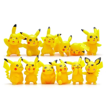 

12pcs/lot Pikachu Toys Pikachu Cute Figures PVC Action Figure Toys Doll Collection Model Toy for Children Christmas Toys Gifts