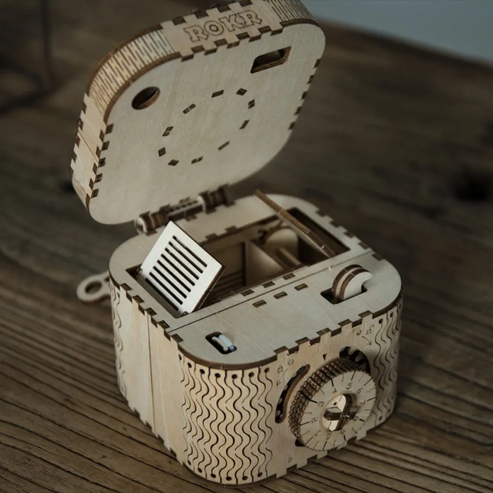 Винтажный проектор ретро 3D Трехмерная головоломка деревянная модель креативный подарок декоративный проектор головоломка игра сборка