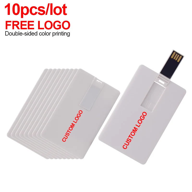 10 шт./лот кредитная карта USB флеш-накопитель 2 0 4 ГБ 8 16 32 64 | Компьютеры и офис