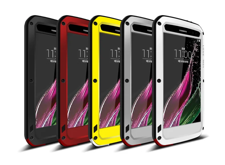 Мощный чехол Love Mei для LG Zero/LG Class/H740, водонепроницаемый противоударный алюминиевый чехол с бесплатным закаленным стеклом