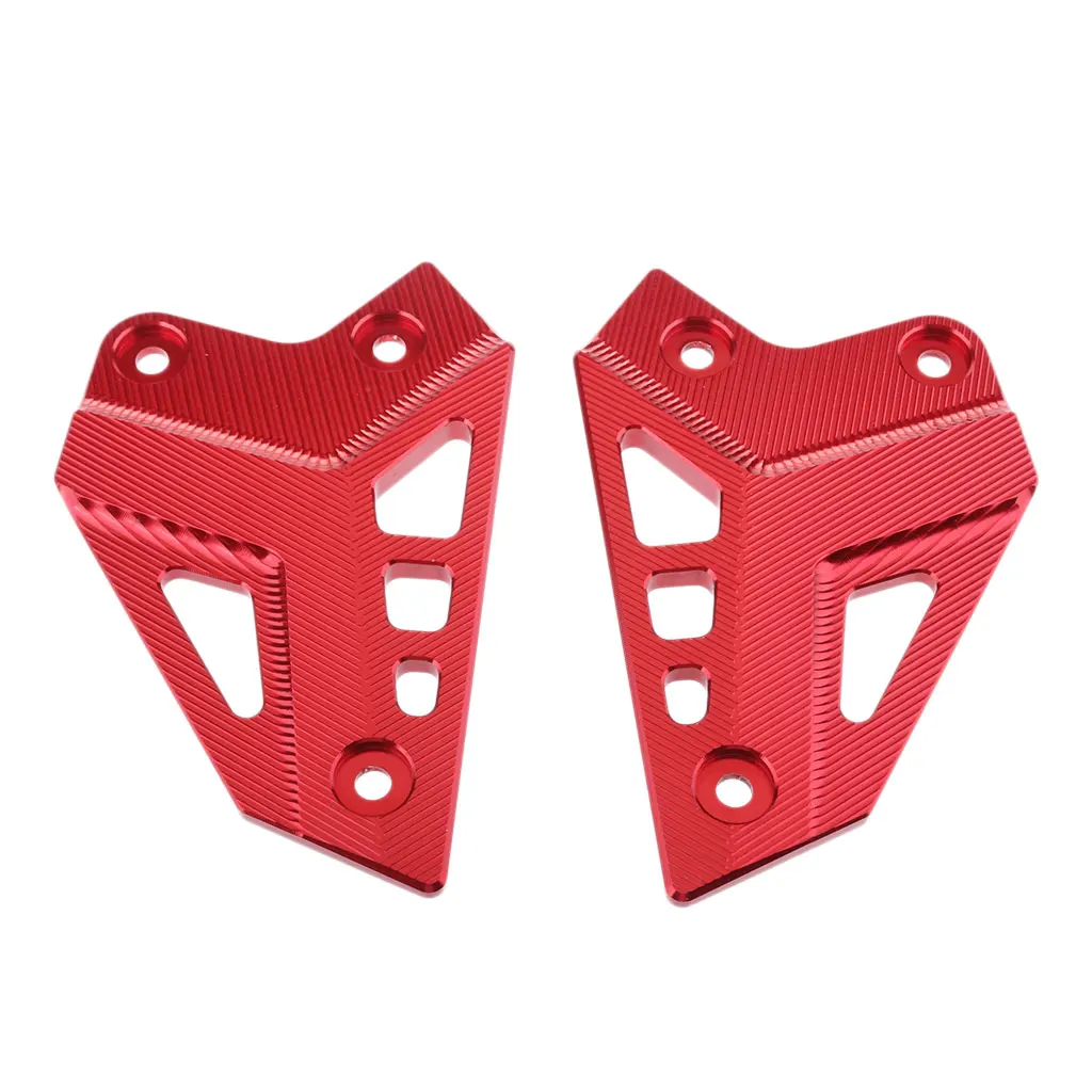 Красный Мотоцикл с ЧПУ ног Peg пятки Защитная крышка протектор для Kawasaki Z900 - Цвет: Красный