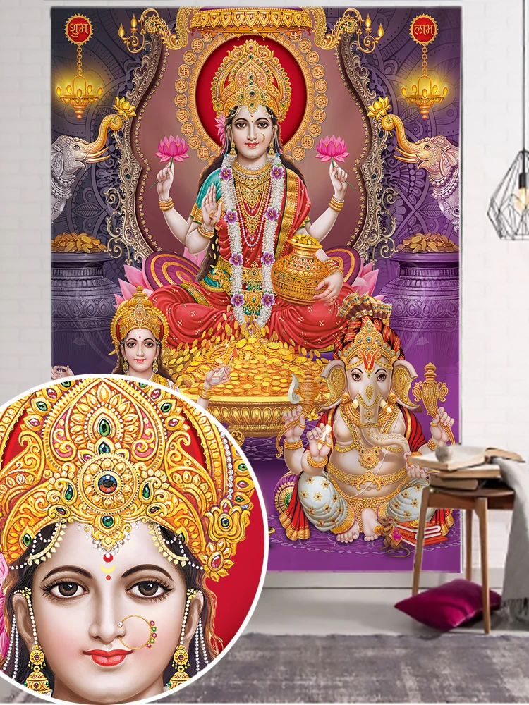 3D Printing Color Elephant Tapestry Wall Hanging Bohemian Hippie Mandala Living Room Art Room Home Decor tapestry decorations canvas wall art