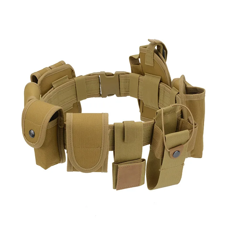 

Multifunctional Security Belts Outdoor Tactical Military Training Polices Guard Utility Kit Duty Belt Waistband with Pouch Set