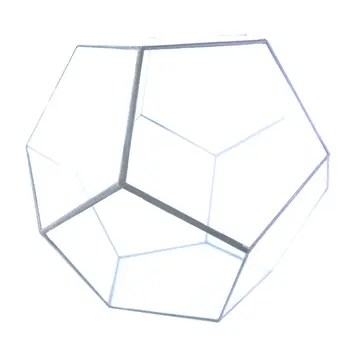 

Dodecahedron Glass Greenhouse Green Plant Transparent Creative Moss Micro Landscape Fleshy Flower Pot