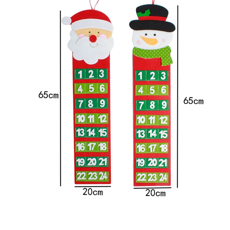 Рождественский календарь, двери, стены, окна, Рождественский Декор, рождественский подарок, вечерние подарки, Санта Клаус, снеговики, подвесной Рождественский календарь