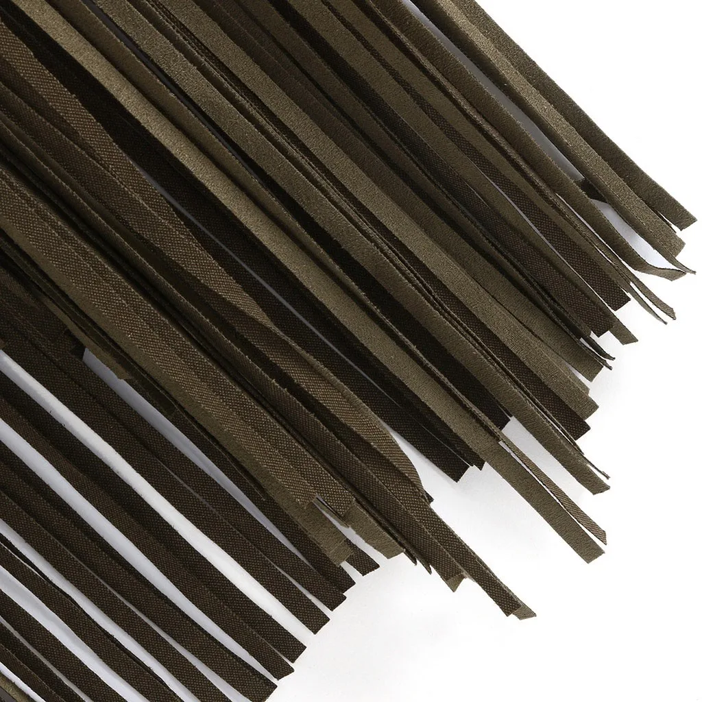 38 # женский замшевый жилет в этническом стиле без рукавов кардиган с бахромой