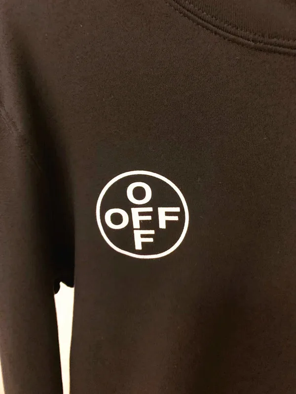 Off-white 19FW Limited несколько букв дерево толстовка с изображением леса