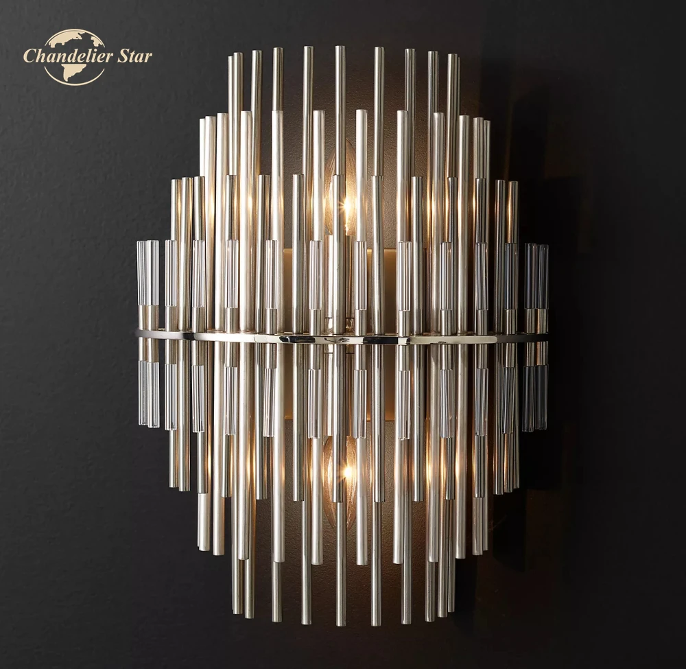 

Emile Sconce Modern Retro Brass Pewter Metal Glass LED Wall Lamps Home Decor Bedroom Living Room Bathroom Indoor Lighting Lustre