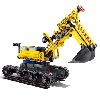 

23001 City Machine Crane Loading Truck Building Blocks Technic Construction Engineering Excavator Car Bricks Toys For Boys