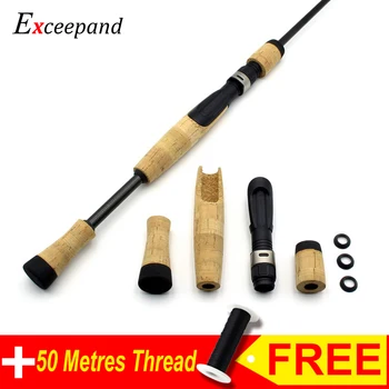 BEST CHOICE ❤️ Exceepand Composite Cork Spinning Fishing Rod Handle Split Handle Grips Replacement Parts for Fishing Rod Building or Repair - discount item 44% OFF Sports & Entertainment