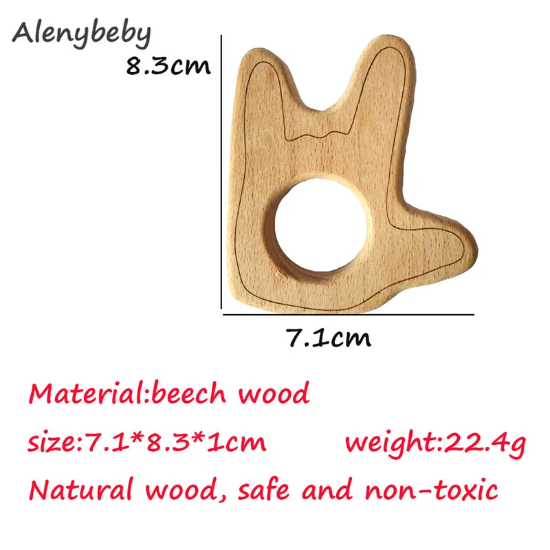 hand-50pcs 50 комплект одежды из двух предметов для малышей, Chawable игрушка детское дерево Прорезыватель для зубов из натурального дерева зубной прорезыватель для малышей зубцы из древесины Аксессуары Детские подарки для душа - Цвет: hand-50pcs