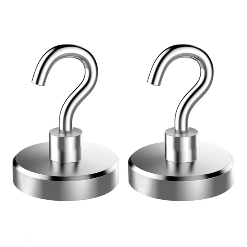1 Pz Super Strong Magnete Al Neodimio Gancio Pesca Magnete Di Salvataggio Neodimio Rotondo Potente Gancio Magnetico Ventosa