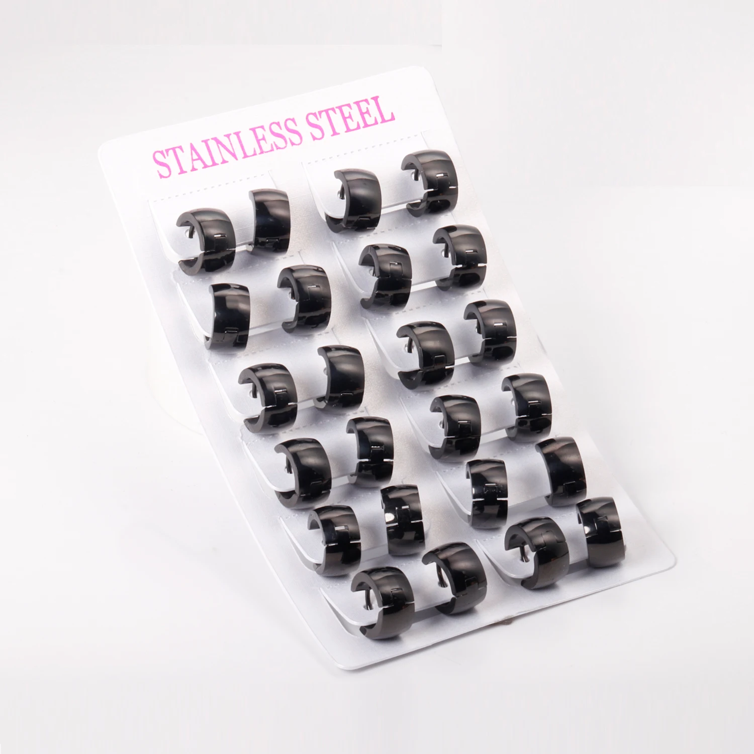 LUXUKISSKIDS 12pairs/lot Gold Color Top 316L Stainless Steel Fashion Korean Jewelry Small Hoop Earring Set For Women-303601