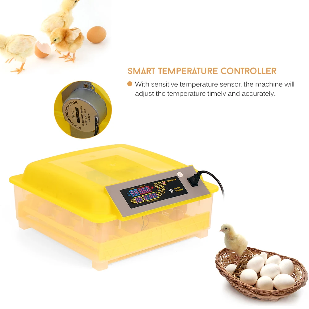 

48 Eggs Incubator Automatic Incubator Chicken Eggs Incubator Brooder Egg Incubator Fully Automatic Chick Quail Hatcher AC110V