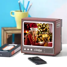 Carton bricolage Vintage Tv téléphone loupe carton rétro Tv téléphone écran loupe support pour téléphone agrandir montage cadeau