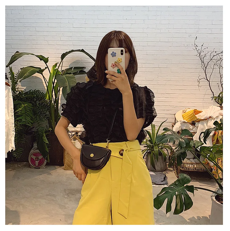 

JIULIN New shoulder messenger bag Joker ins red bag foreign-style texture saddle bag women