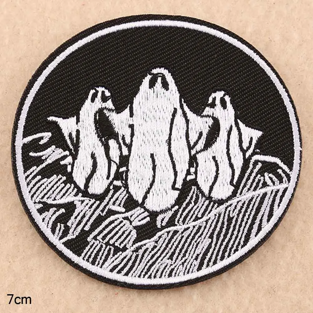 Drei White Ghost Eisen Auf Bestickte Kleidung Patches Für Kleidung Großhandel