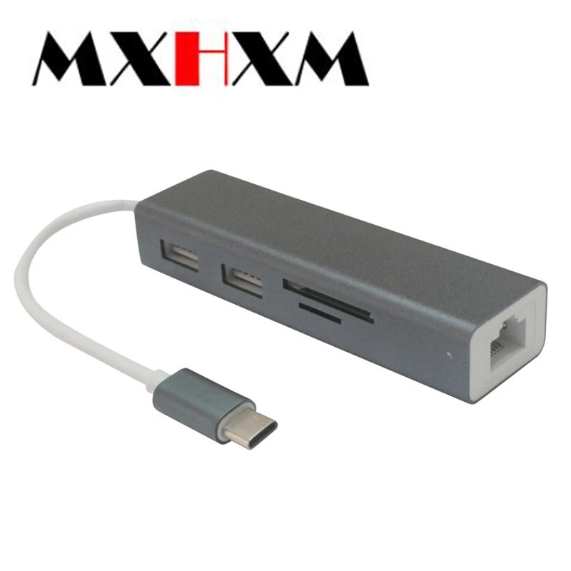 Type-C гигабитный кард-ридер концентратор usb3.1 type c концентратор Многофункциональный проводной конвертер