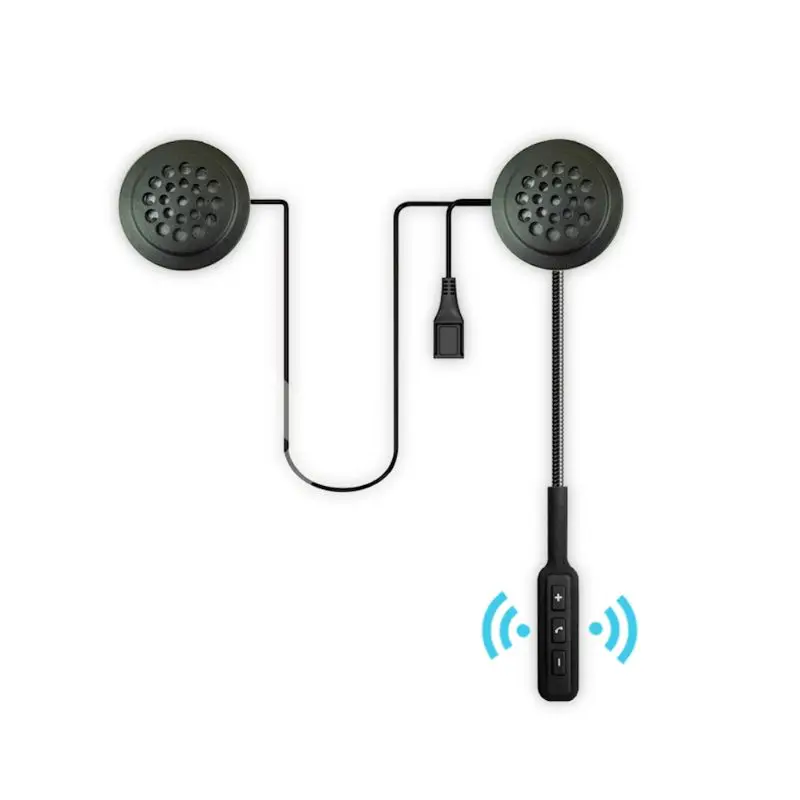 Беспроводной Мотор шлем Bluetooth гарнитура Мотоцикл наушники двойная акустическая система громкой связи музыкальные наушники для MP3 MP4 телефона