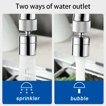 

Kitchen Faucet Aerator Water Diffuser Bubbler Zinc alloy Water Saving Filter Head Nozzle Tap Connector Double Mode Faucet Nozzle