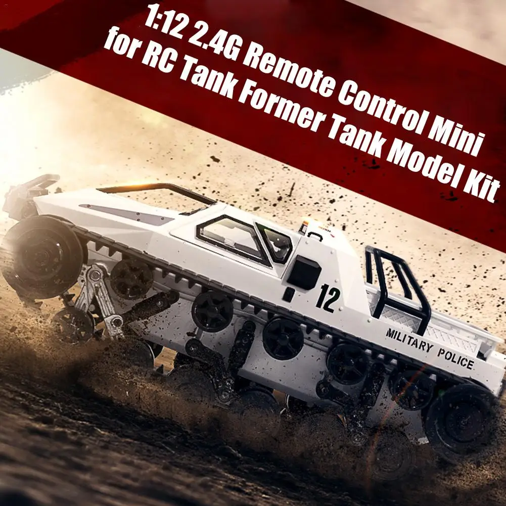 

1:12 2.4G Remote Control For Mini RC Tank Former Tank Model Kit