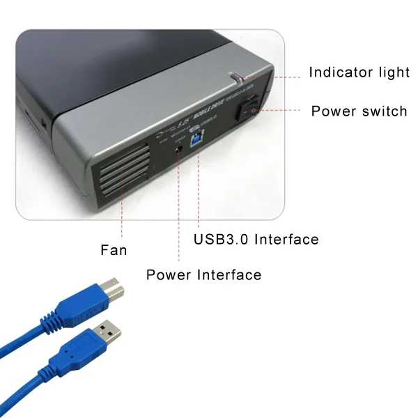  External HHD Enclosure DVD Drives Optical Drive Box Accessories for PC Computer Multifunction JLRJ8