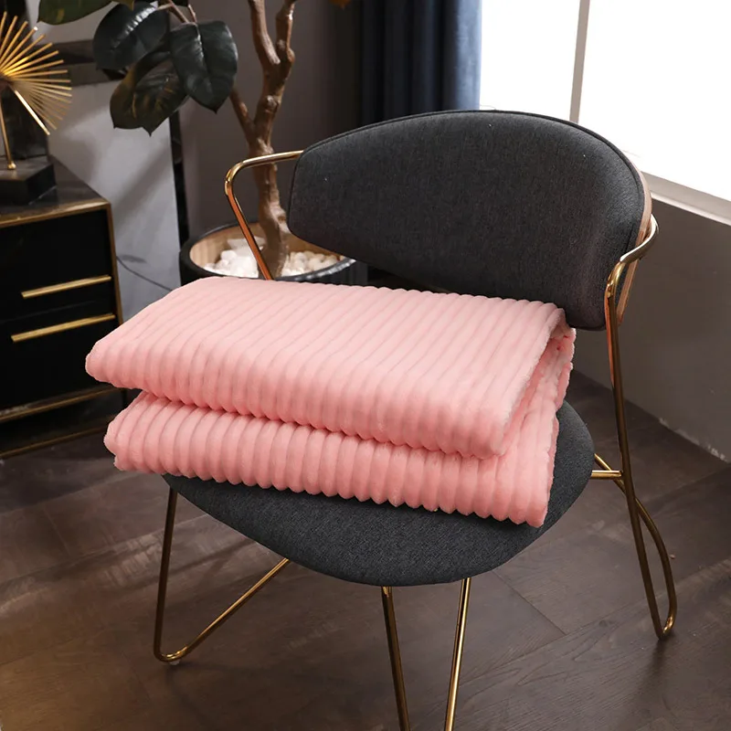 Light Pink Одеяло s для кроватей, однотонное, желтое, голубое, серое, мягкое, теплое, квадратное, фланелевое одеяло, Флисовое одеяло s и Things, покрывало для дивана, покрывало - Цвет: Light Pink