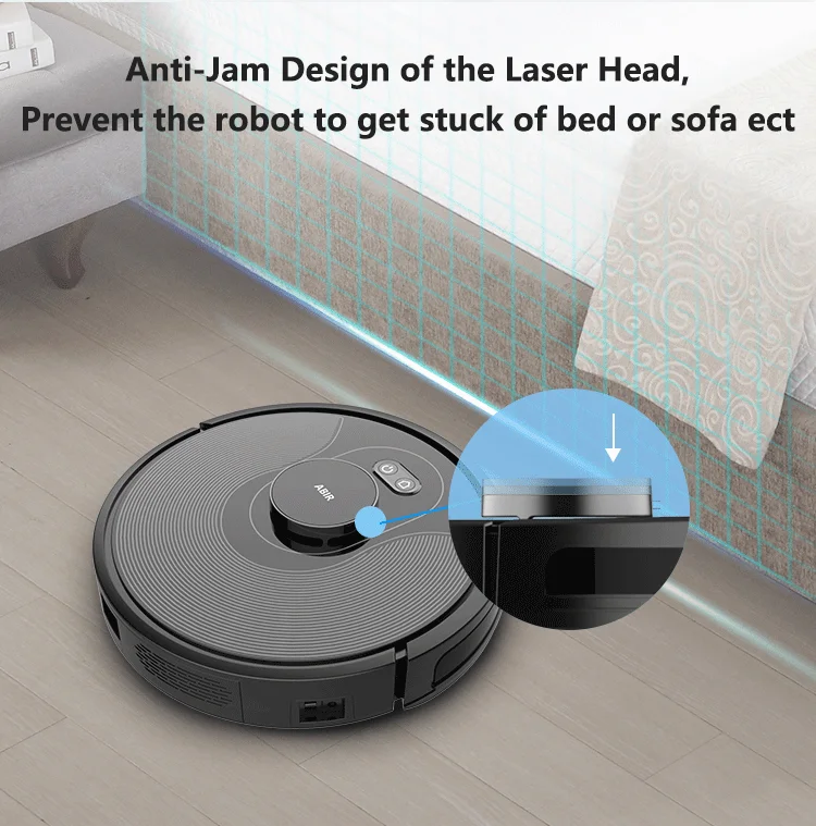 ABIR X8 робот-пылесос, лазерная навигация Lidar, ручная очистка, карта хранения, ручная съемка виртуального блока, 3200 мАч Li-on