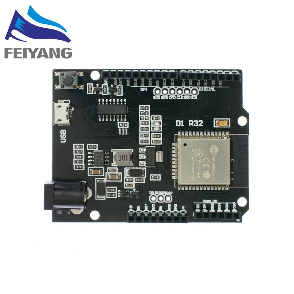 ESP32 для Wemos D1 Mini Arduino UNO R3 R32 WIFI Беспроводная Bluetooth макетная плата CH340 4M Memory