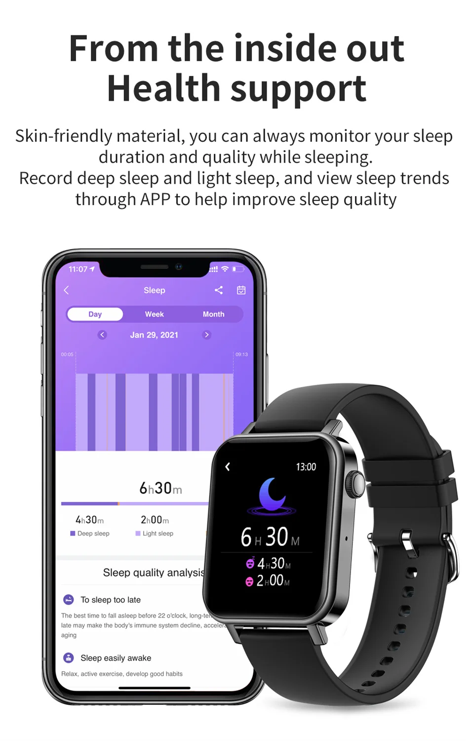 2022 Bluetooth Call Smart Watch Women Custom Dial Watches Men Heart Rate Blood Pressure Menstrual Period Measurement Smartwatch