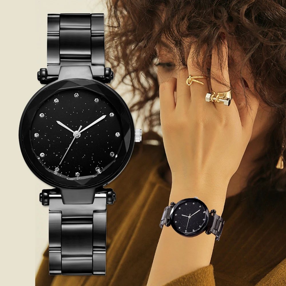 Женские часы-браслет повседневные кварцевые из нержавеющей обтягивающее платье наручные часы для женщин Relogio Feminino saati металлические часы