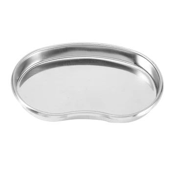 

Stainless Steel Kidney Shaped Curved Tray Medical Dental Surgical Storage Trays Use Home Storage Organization