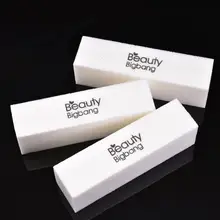 BeautyBigBang шлифовальная губка пилка для ногтей буферный блок УФ-гель для ногтей Limas дизайн ногтей 1 шт белый пилка для ногтей