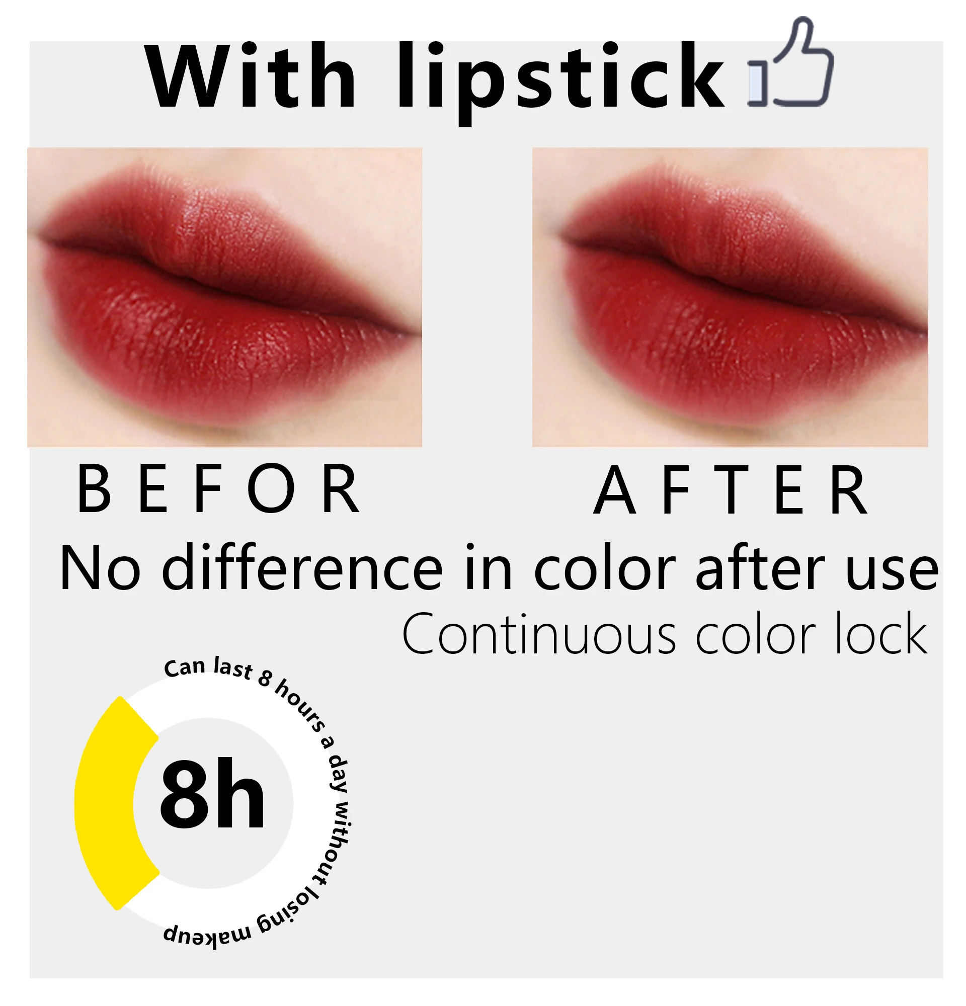 Lip Gloss HUDAMOJI Lipstick Fixative Glaze Raincoat Long Lasting