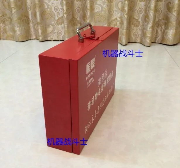 Explosion-proof high intelligent portable electrostatic grounding alarm (double clamp, stainless steel for nailing on clamp)